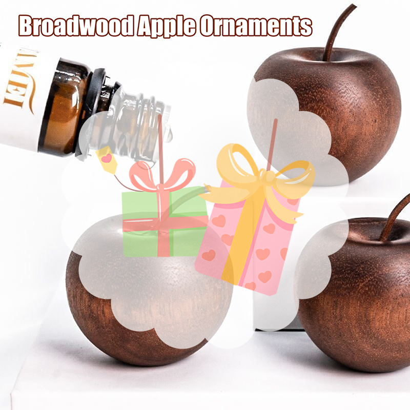 Home Fragrance Oils - 1PCS Of Wooden Apple Shaped Essential