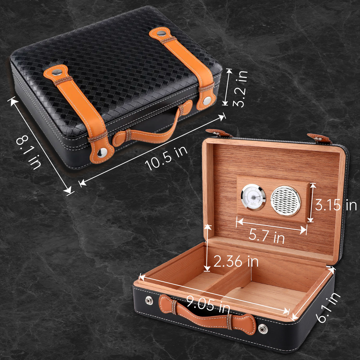 XIFEI Travel Cigar Humidor Box - Home Fragrance Maple Walnut ulasan dan harga