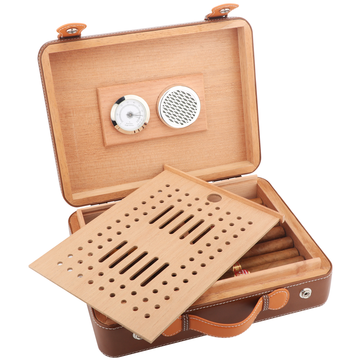 XIFEI Travel Cigar Humidor Box - Home Fragrance Maple Walnut ulasan dan harga
