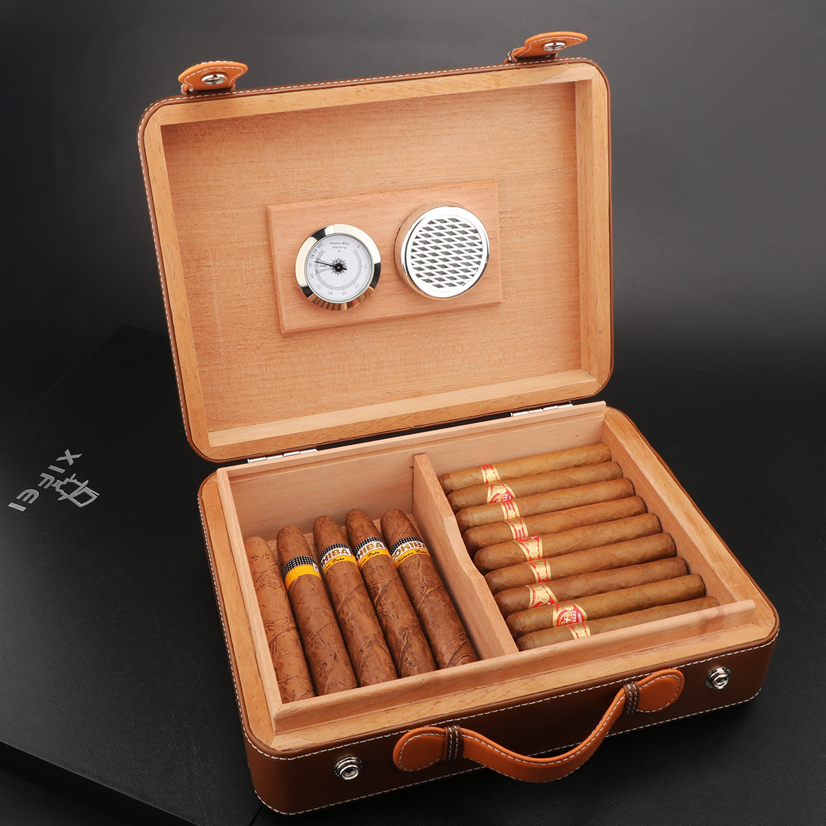 XIFEI Travel Cigar Humidor Box - Home Fragrance Maple Walnut ulasan dan harga