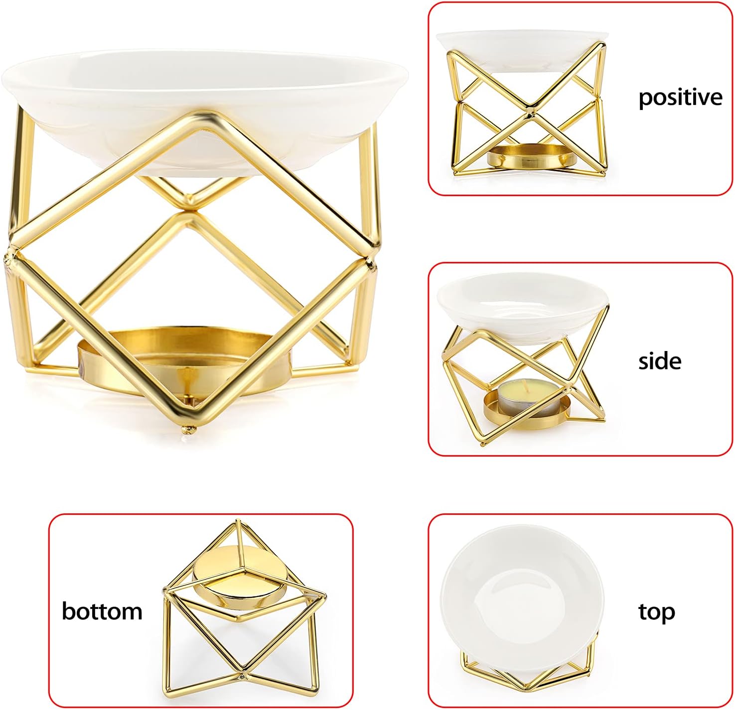 Euro Metal Oil Burner Wax Warm - Home Fragrance Oils ulasan dan harga
