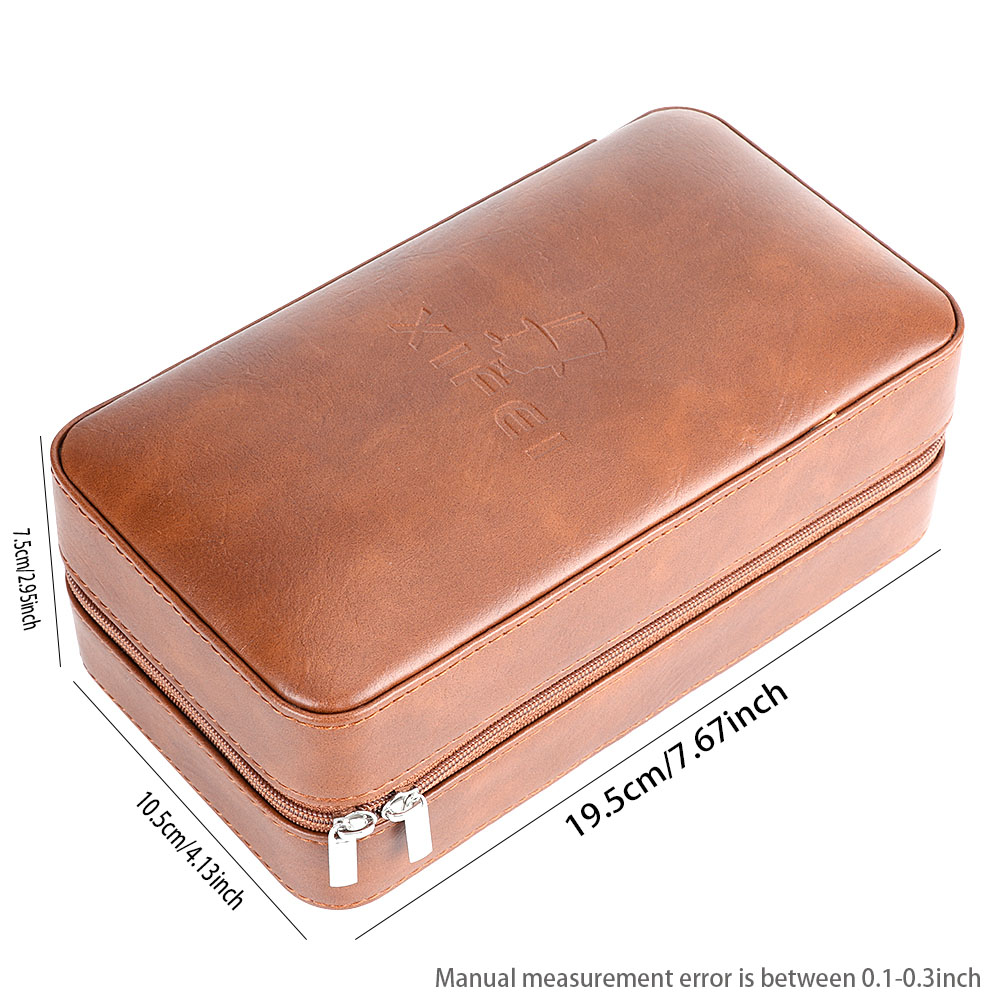 Xifei 6-Slot PU Cigar Case Tra - Home Fragrance Maple Walnut ulasan dan harga