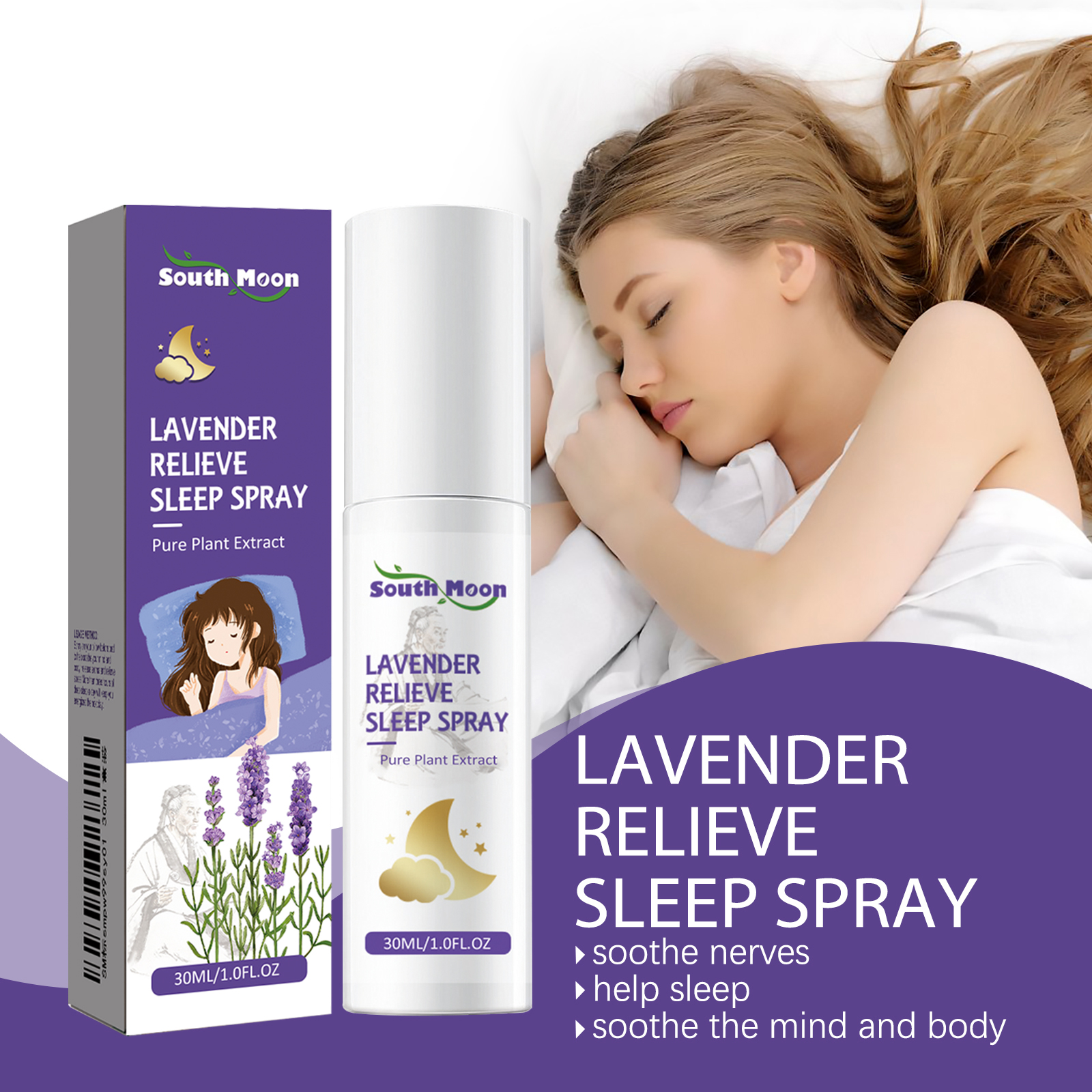 Lavender Sleep Spray Insomnia  - Lavender Pillow Spray ulasan dan harga