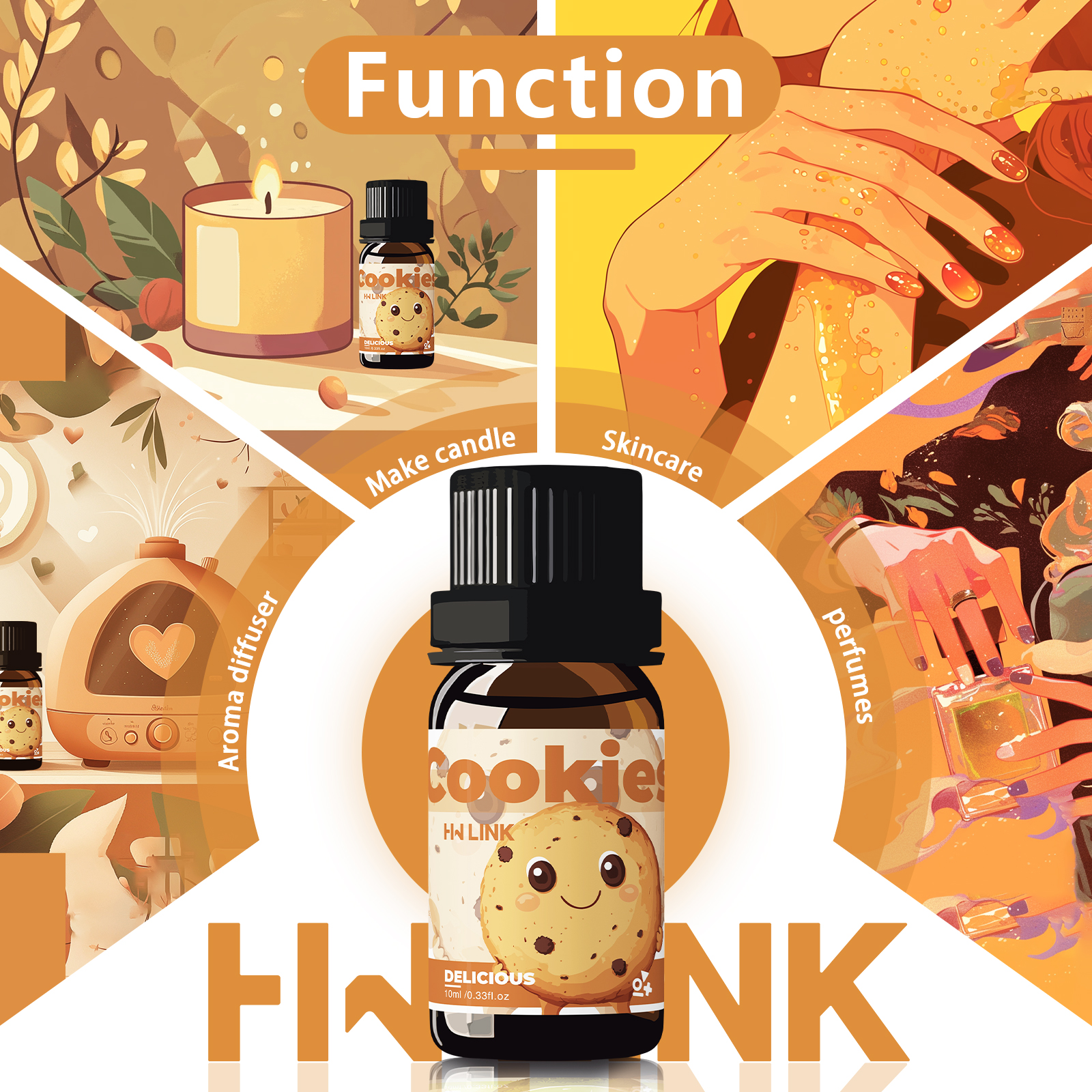 10ml Cookies Essential Oils Pe - Home Fragrance Oils ulasan dan harga