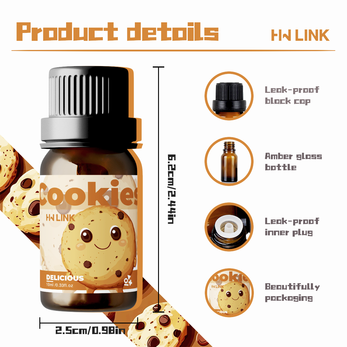 10ml Cookies Essential Oils Pe - Home Fragrance Oils ulasan dan harga