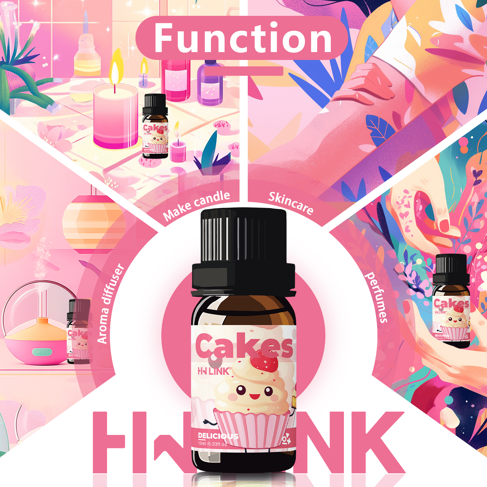 10ml Cakes Essential Oils Perf - Home Fragrance Oils ulasan dan harga
