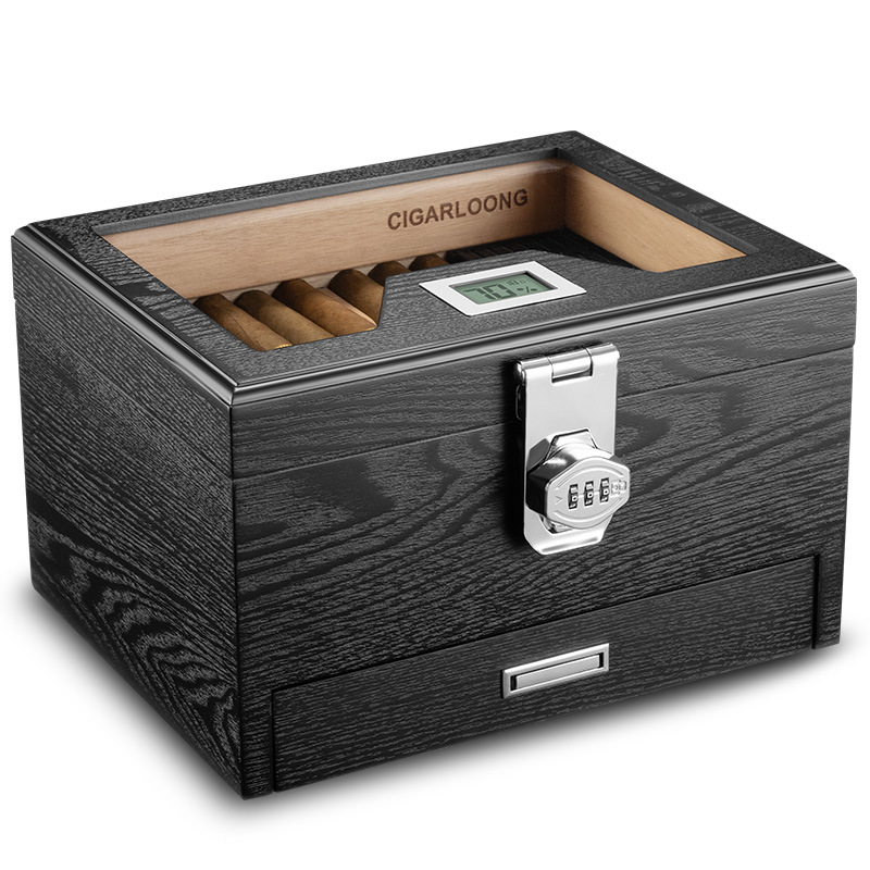 Humidor with Drawer Large Capa - Home Fragrance Maple Walnut ulasan dan harga