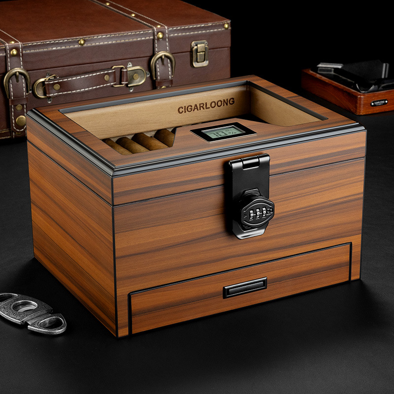 Humidor with Drawer Large Capa - Home Fragrance Maple Walnut ulasan dan harga