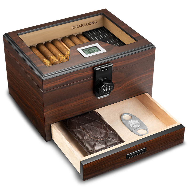 Humidor with Drawer Large Capa - Home Fragrance Maple Walnut ulasan dan harga
