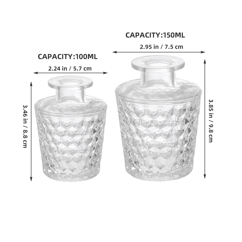 2Pcs Glass Aromatherapy Diffus - Home Fragrance Oils ulasan dan harga