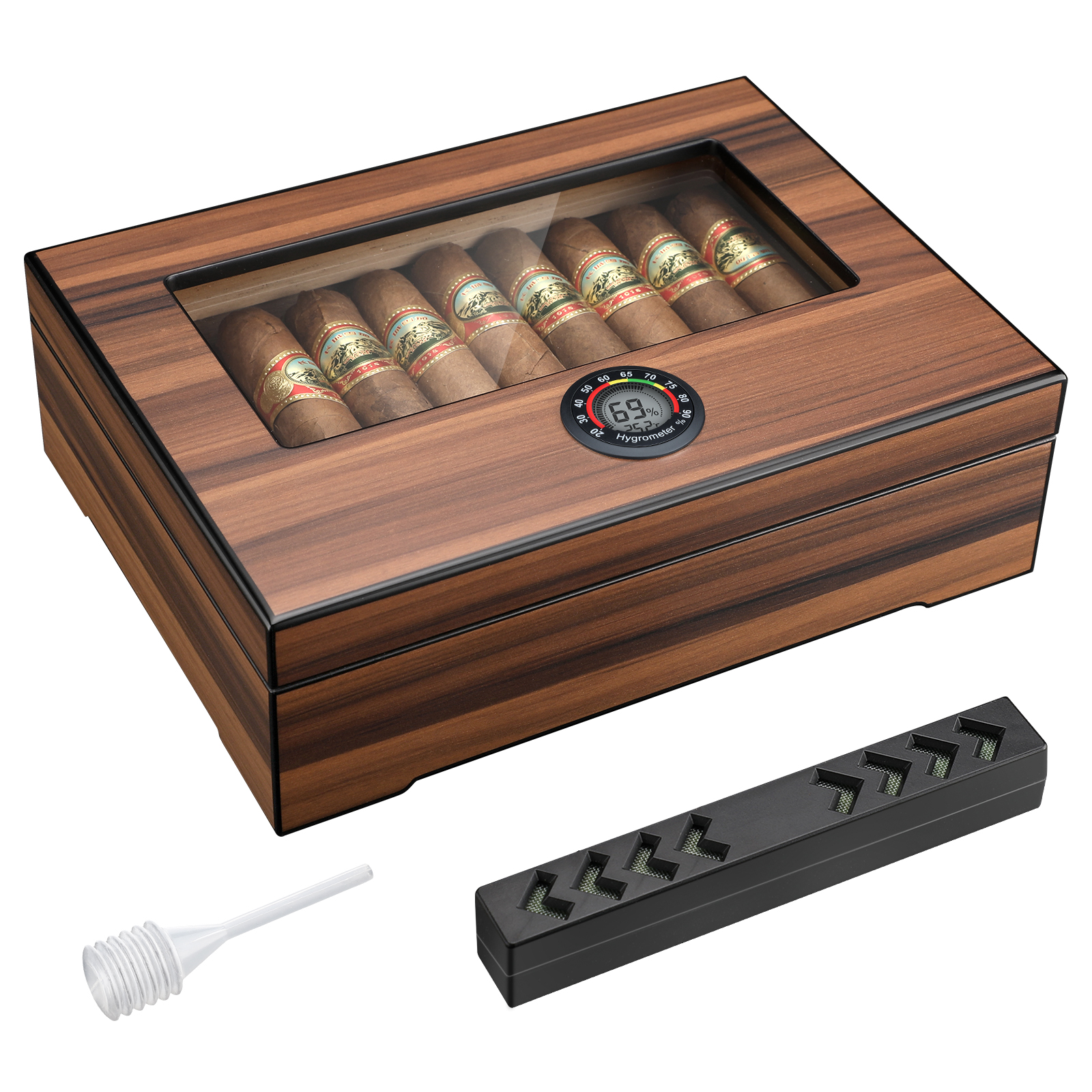 Cigar Humidor Box Cigar Case w - Home Fragrance Maple Walnut ulasan dan harga