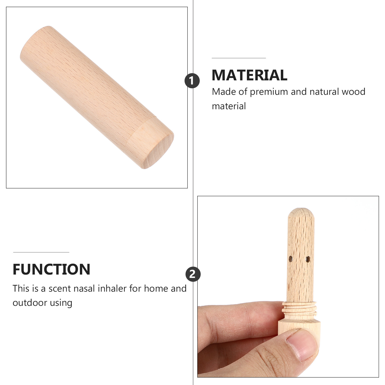 1Pcs Wooden Scent Nasal Inhale - Home Fragrance Oils ulasan dan harga