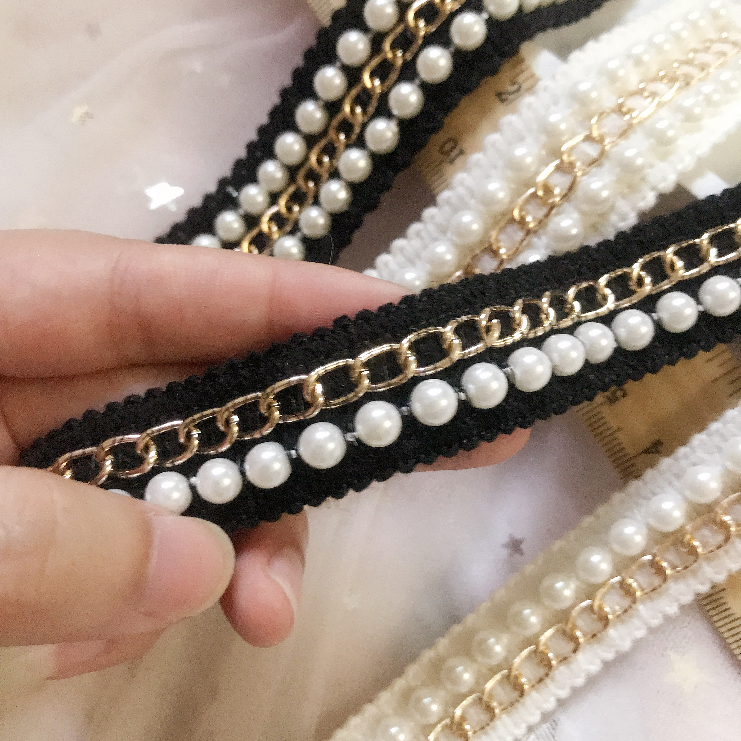 White Wool 3cm Wide with Two R - Home Fragrance Edg ulasan dan harga