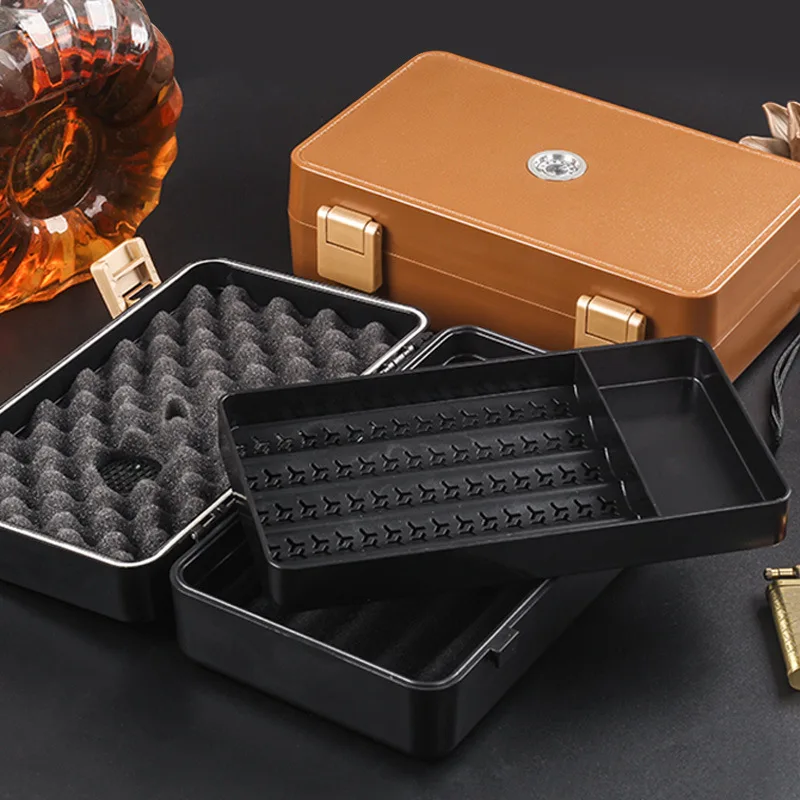 10pcs ABS Humidor Cigar Box Tr - Home Fragrance Maple Walnut ulasan dan harga