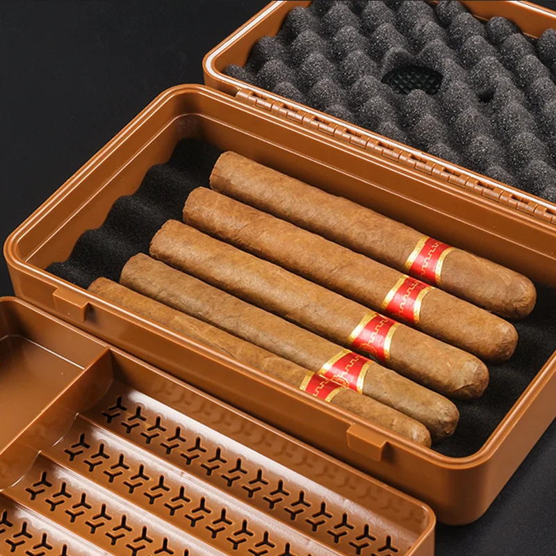 10pcs ABS Humidor Cigar Box Tr - Home Fragrance Maple Walnut ulasan dan harga