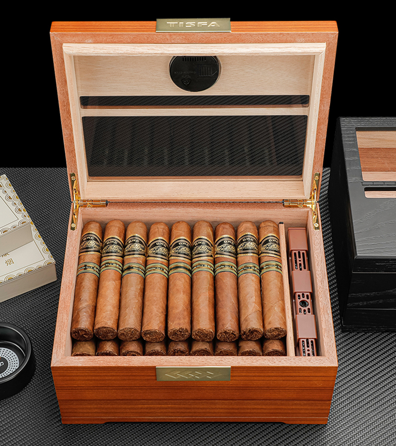 2026 New Cigar Humidor Humidif - Home Fragrance Maple Walnut ulasan dan harga